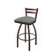 Holland Bar Stool Co 25" Low Back Swivel Counter Stool, Bronze Finish, Graph Seat 41125BZ020 - alternate 1